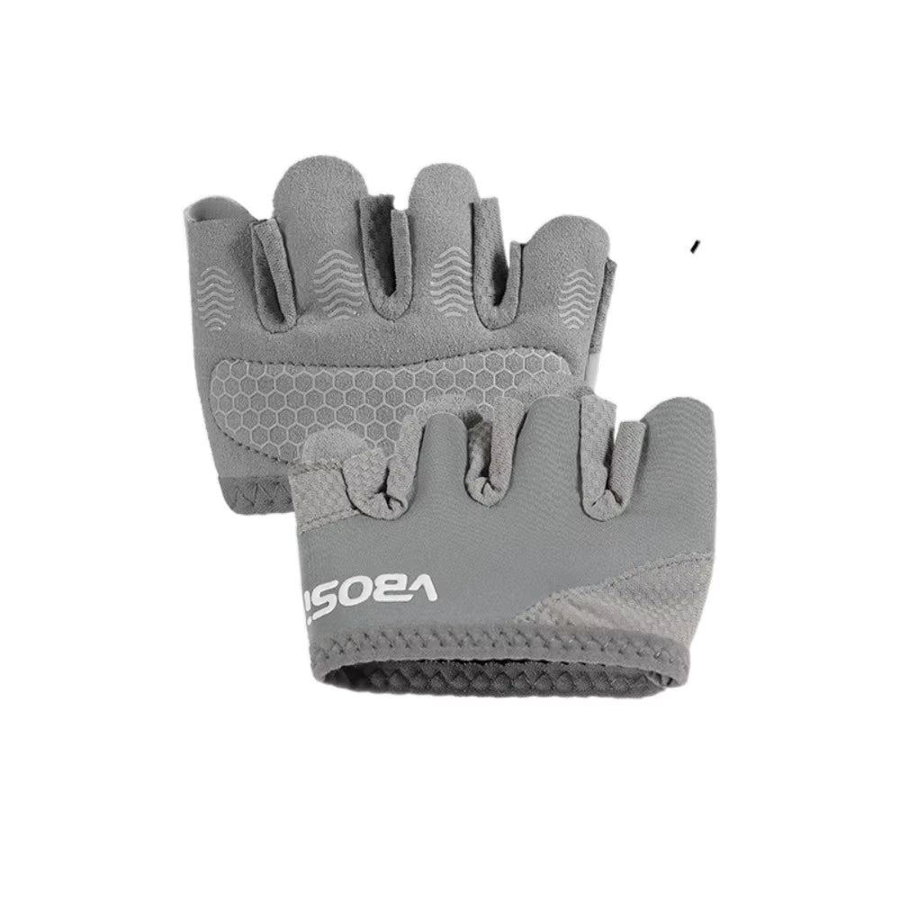 Atmungsaktive Gewichtheberhandschuhe mit rutschfestem Griff und Schutz vor Hornhaut (halbe Finger)