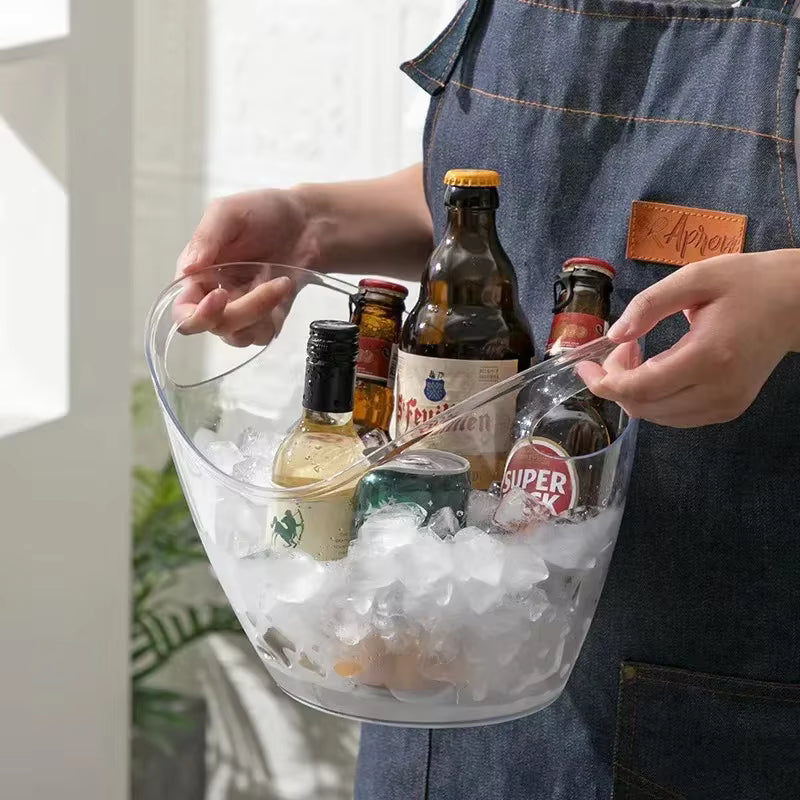 Auslaufsicherer transparenter PET-Eiskübel (4L)