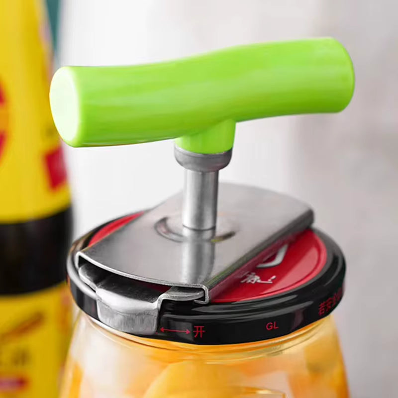 Verstellbarer ergonomischer Glasöffner aus Edelstahl