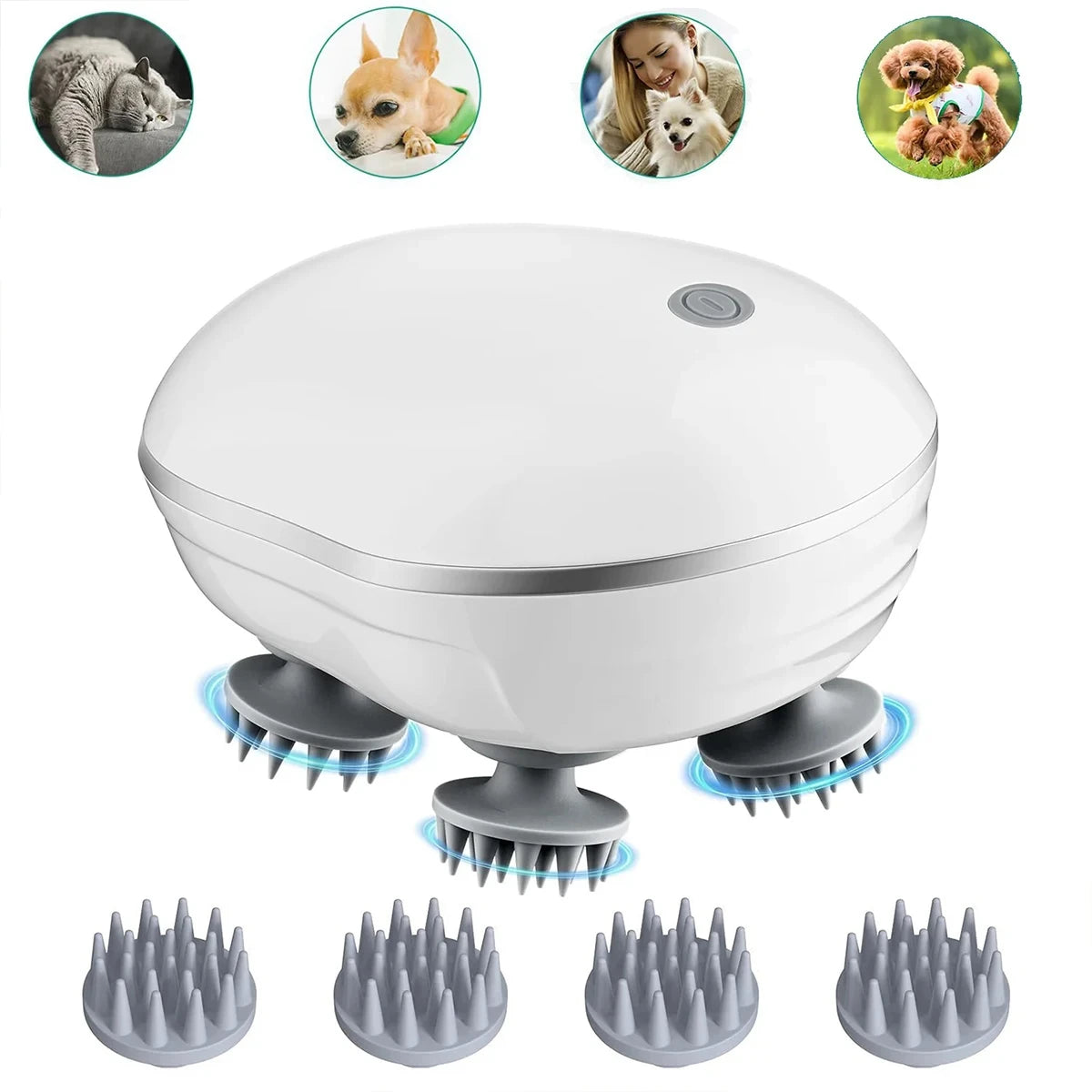 Justerbar dybdegående hovedbundsmassager