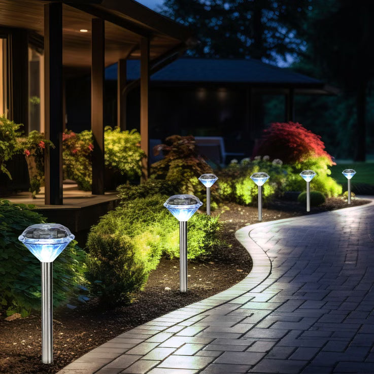 LumaGlobe - Ultra Luma solcelle-stibelysning | 8-farvet LED