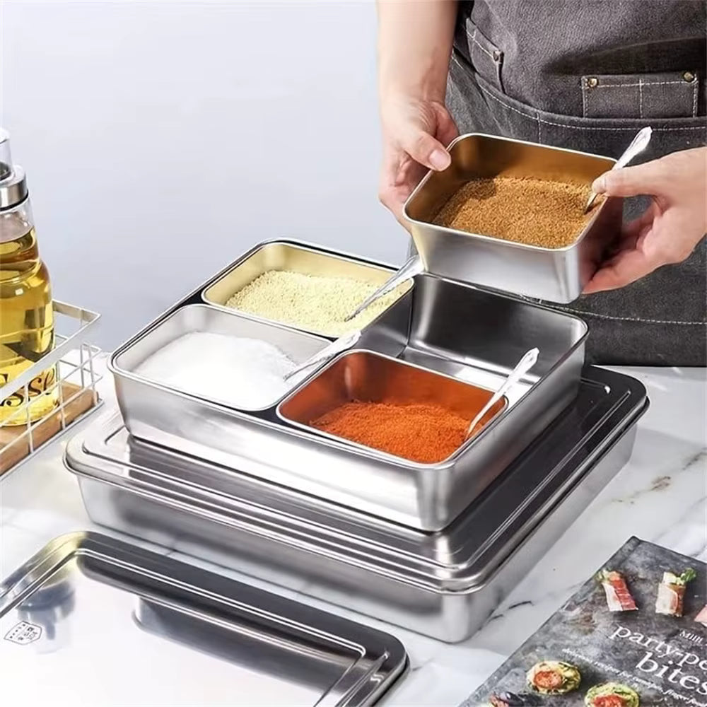 Luftdichte und wiederverwendbare Bento-Box aus Edelstahl