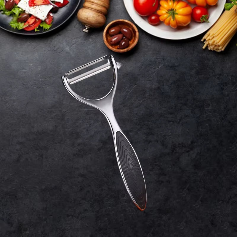 Ergonomischer Wende-Gemüseschäler aus Edelstahl (2er-Pack)