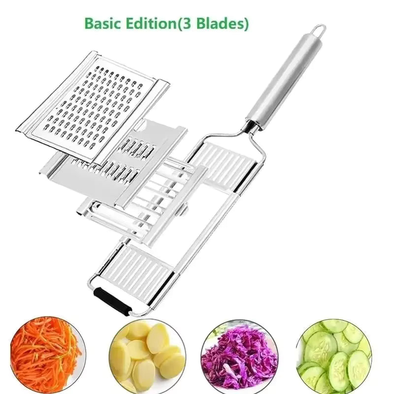 4-in-1 Gemüseschneider aus Edelstahl