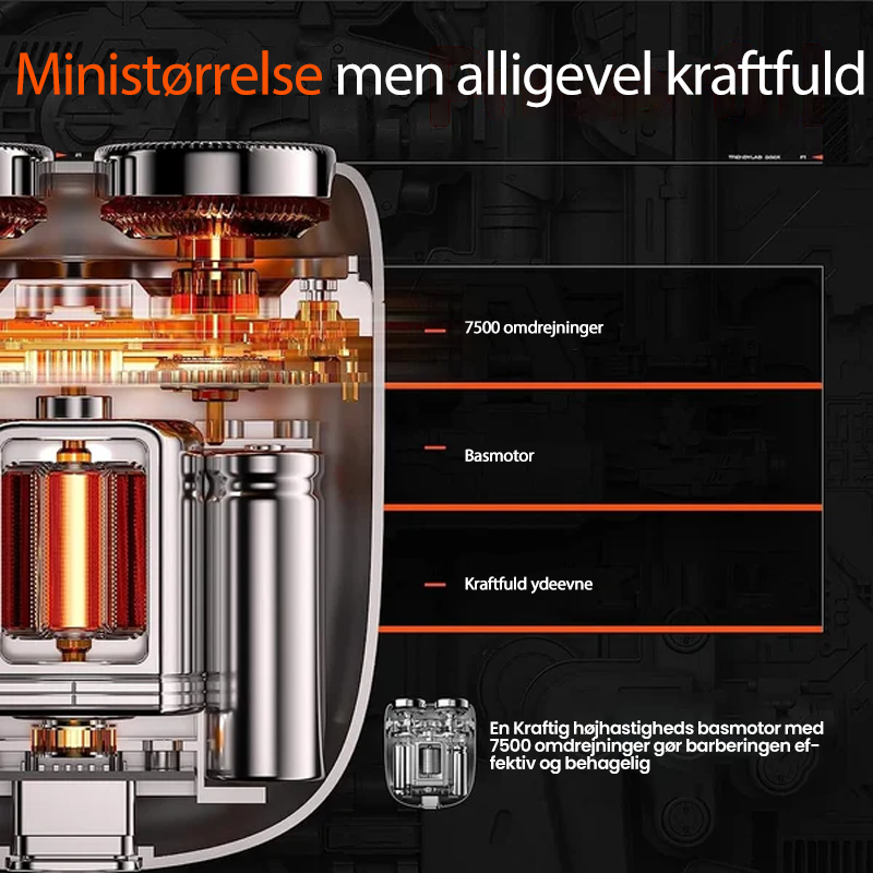 GlideSense Kompakter Rasierer — Glatte Rasuren überall