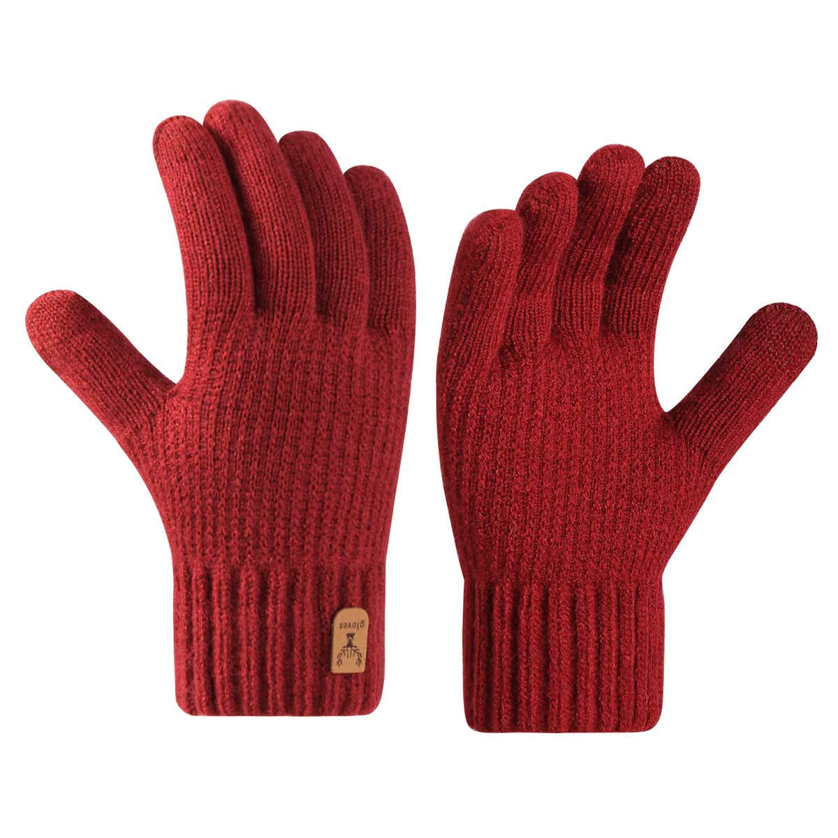 Weiche gestrickte Touchscreen-Handschuhe