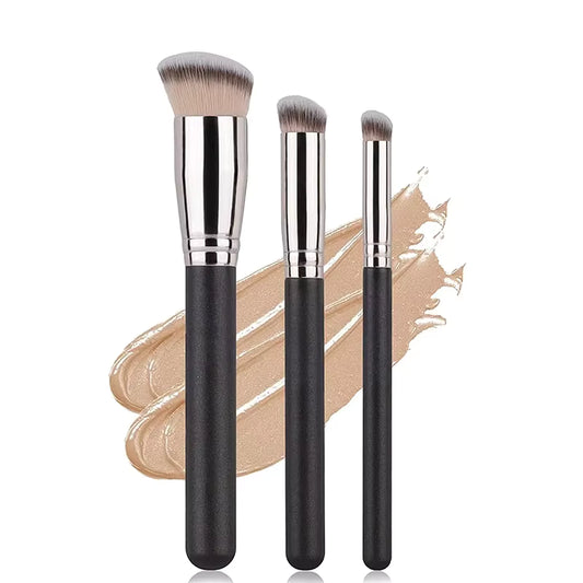 Dichter runder, weicher Synthetikpinsel für Foundation und Concealer
