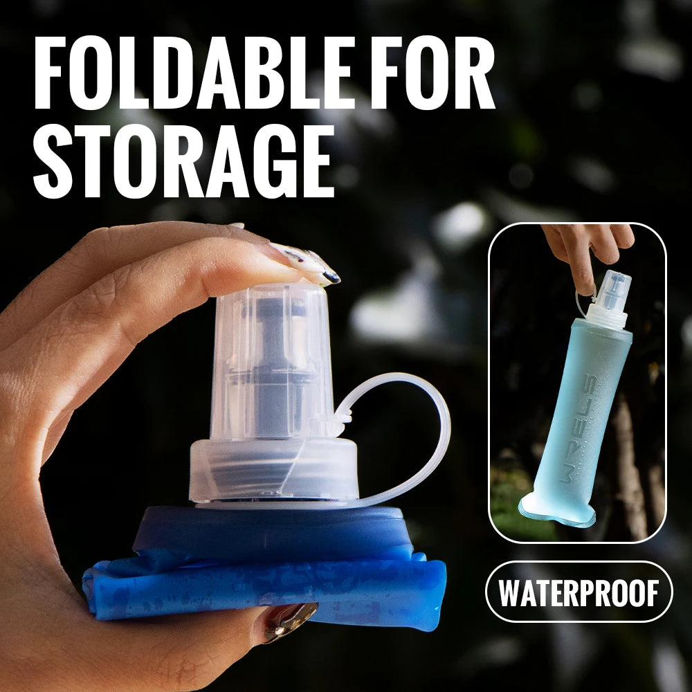 Faltbare BPA-freie Trinkflasche (Hochstrom-Bissventil)
