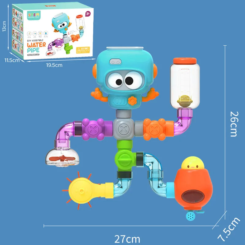 Starkes Badespielzeug-Set mit Saugnäpfen für Kleinkinder (21-teilig)