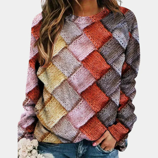 VividStyle - Trendy und farbenfroher Damensweater | Stilvolle Farben für Komfort das ganze Jahr über