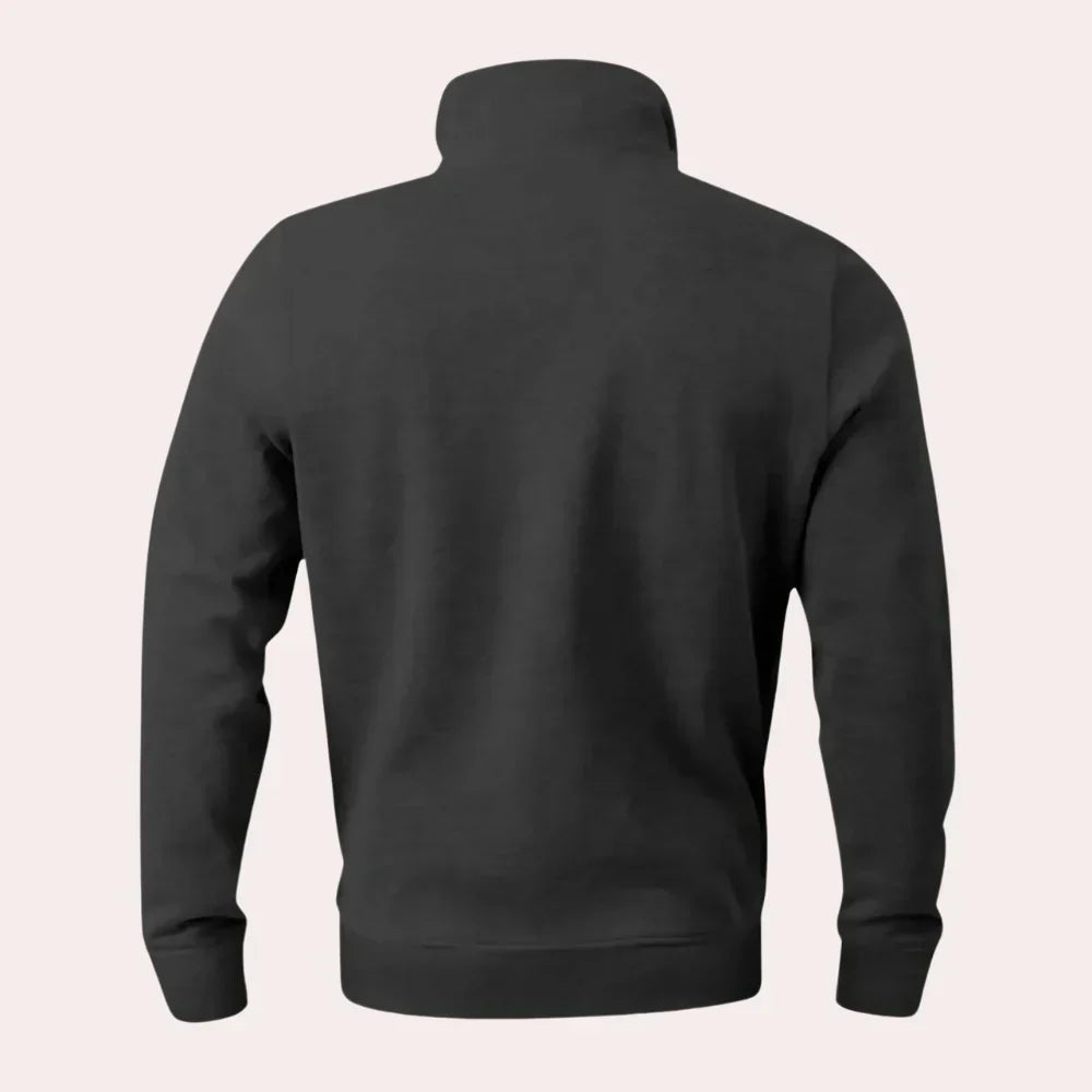 Eliasen - Lässiger Hoodie für Männer mit halbem Reißverschluss