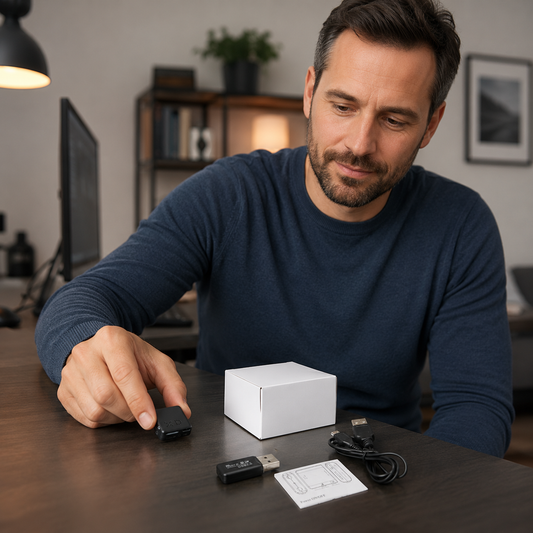 Mikrokamera 1080P Ultrakompakt med Infrarød Natvision | Bevægelsessensor og Bredvinklet Overvågning | Plug and Play TF-Kort