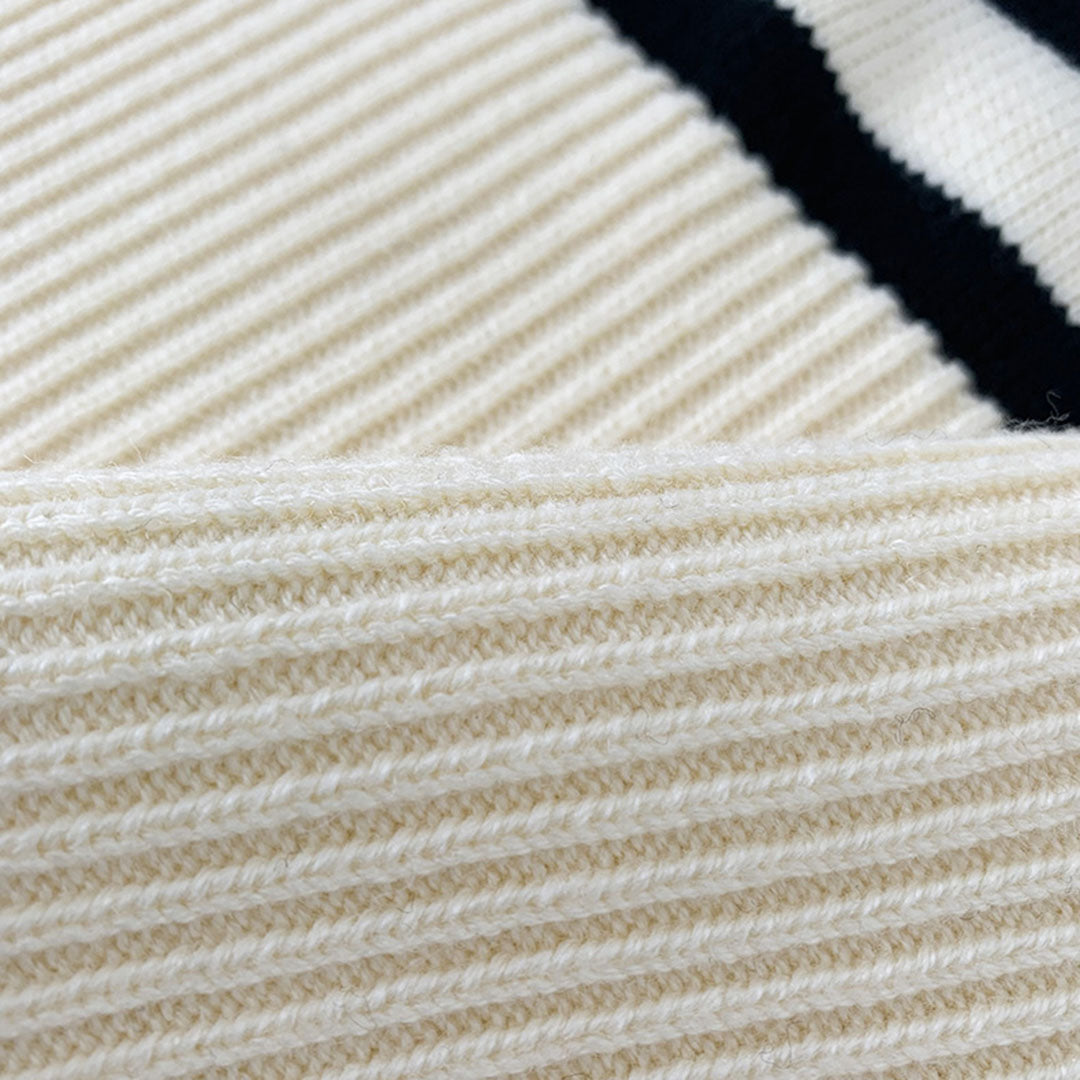Elise - Gestreifter Rollkragenpullover