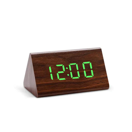 CharmsTime - Digitaler Wecker aus Holz mit Temperaturanzeige