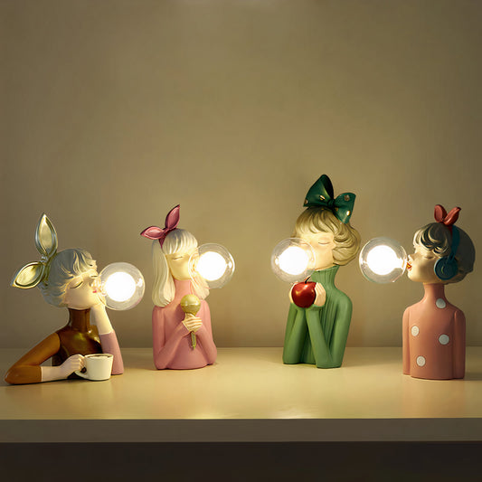 ArtCraft - Bubble Girl Nachtlampe Tischlampe aus Harz