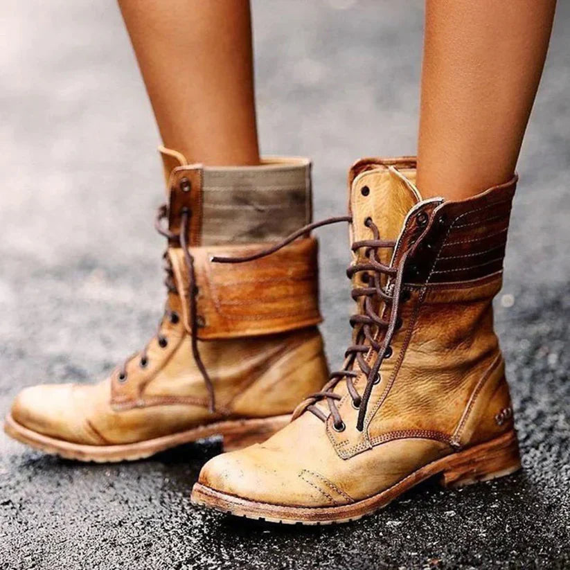 LuxeStride - Stilvolle Lederstiefel | Elegante Lederstiefel für jeden Look