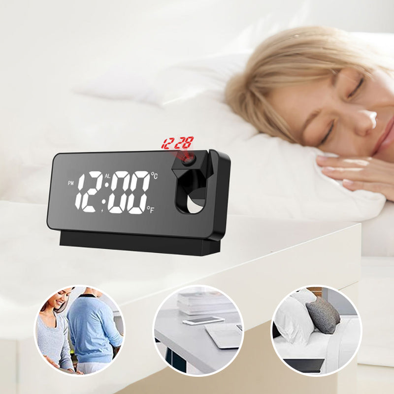 LumiTime - Digitaler Wecker mit intelligenter Zeitanzeige an der Wand