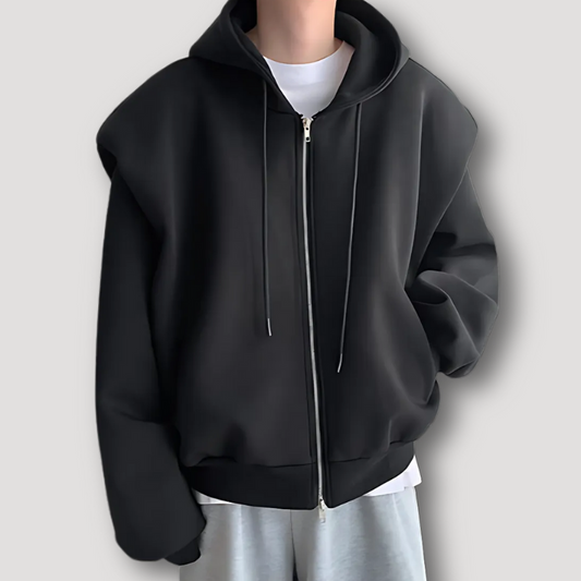 Noah - Trendy Streetwear oversized Kapuzenpullover mit Reißverschluss für Männer