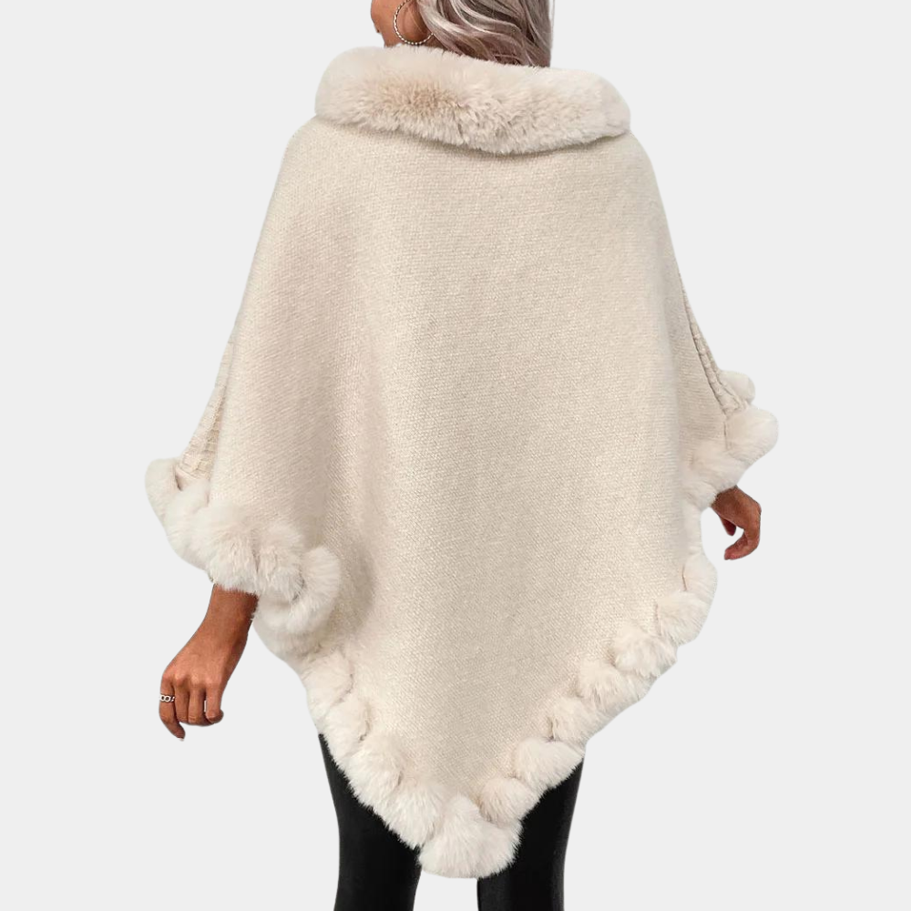 Greta - Strickponcho-Pullover | Eleganz und Wärme kombiniert