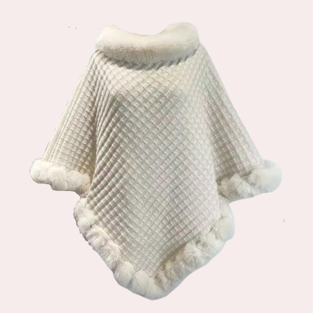 Greta - Strickponcho-Pullover | Eleganz und Wärme kombiniert
