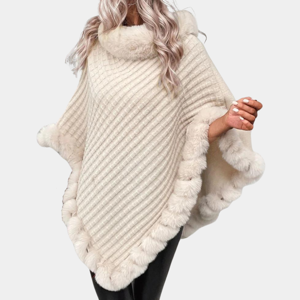 Greta - Strickponcho-Pullover | Eleganz und Wärme kombiniert
