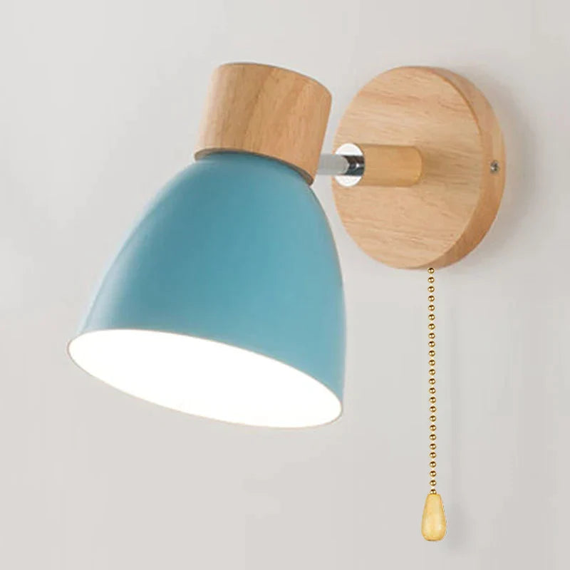 Variant image for Væglampe i Træ med Draaifunktion – Minimalistisk Skandinavisk Design, Justerbar Lysretning, Flere Farver-9