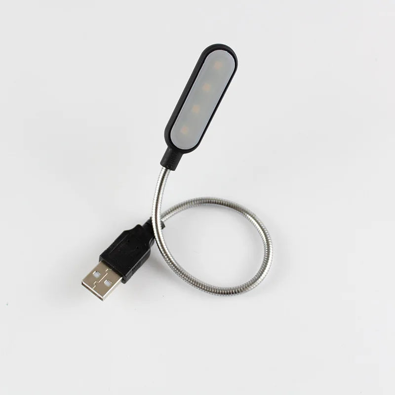 Mini USB LED Buchlampe | 4 LED-Lampen | Augenschutz & tragbare Nachtlampe