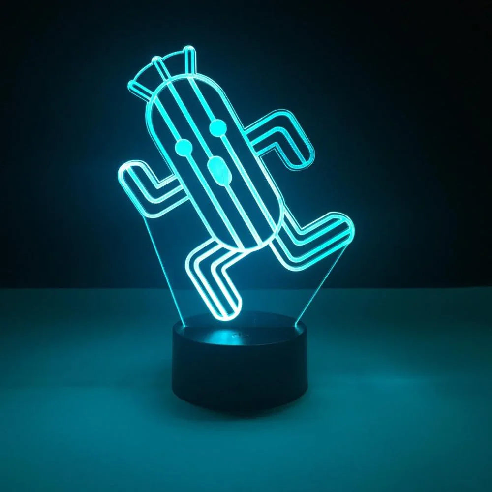 Variant image for 3D Fantasi Lampe med Touch Kontrol og 7 Farver – Kreativ Belysning til Hjemmet-5
