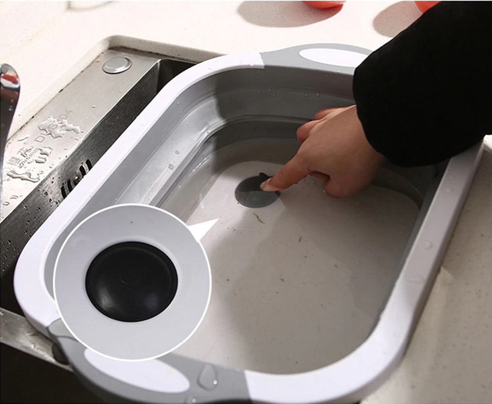 KitchenPro - 3-in-1 Korb für das Schneidebrett