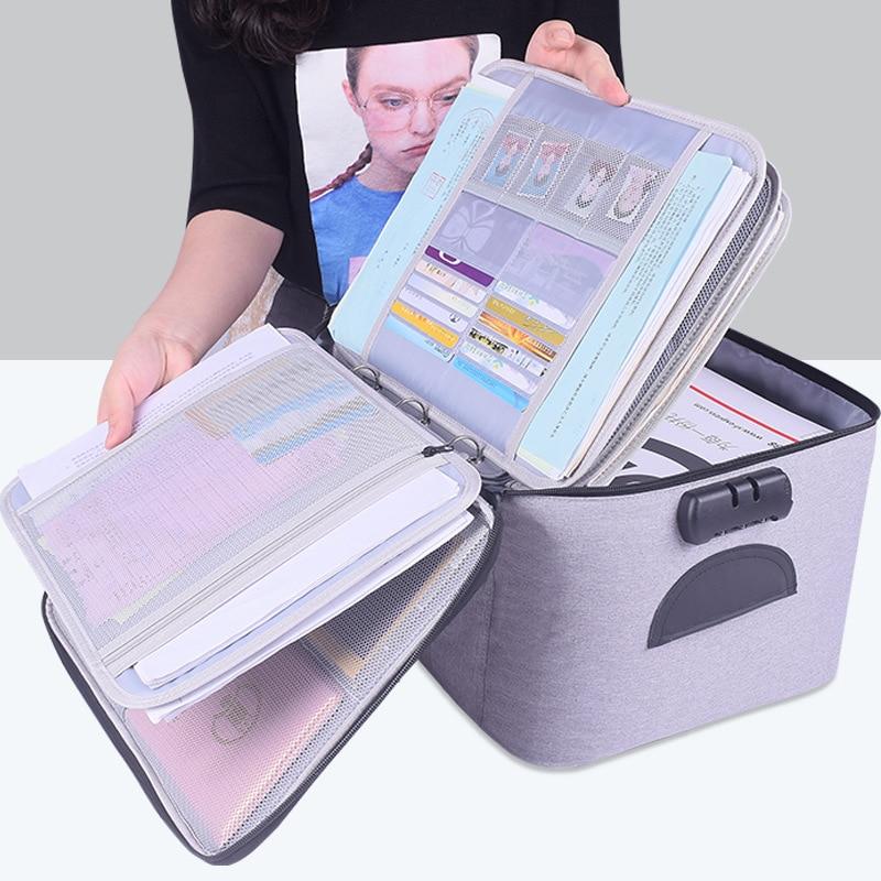 Variant image for Vandafvisende Dokument Opbergtas med Sikkerhedslås – Multifunktionel Organizer til Rejser og Arbejde-4
