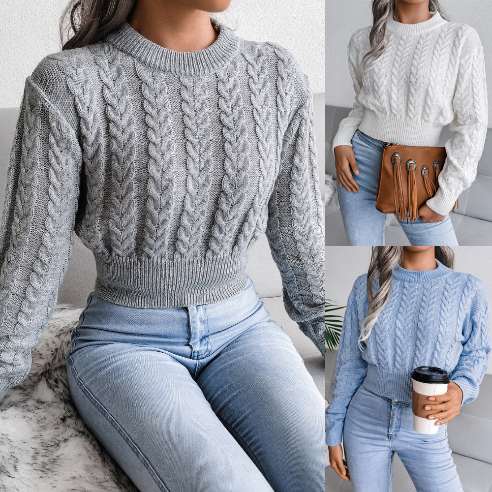 Athena - Schicker einfarbiger Pullover | Eleganz und Komfort