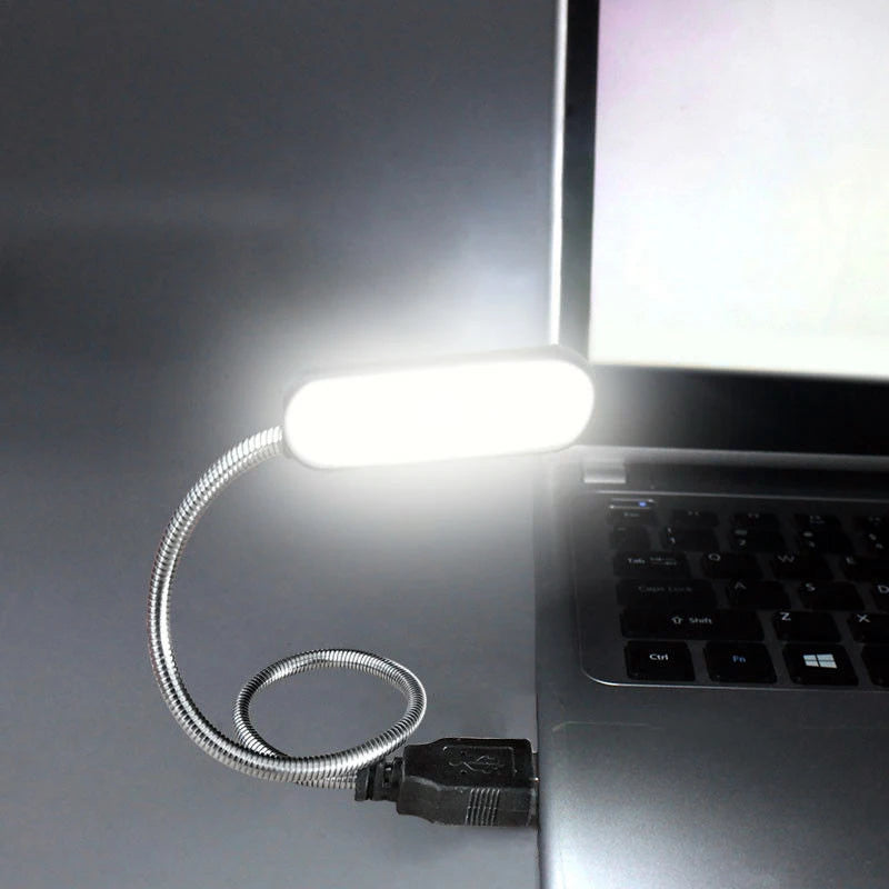 Mini USB LED Buchlampe | 4 LED-Lampen | Augenschutz & tragbare Nachtlampe