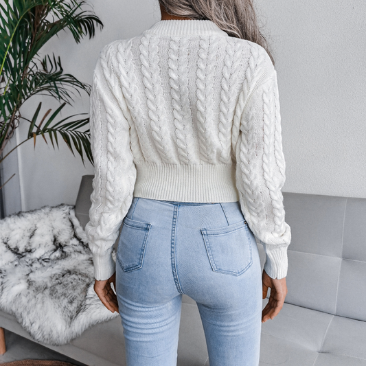 Athena - Schicker einfarbiger Pullover | Eleganz und Komfort