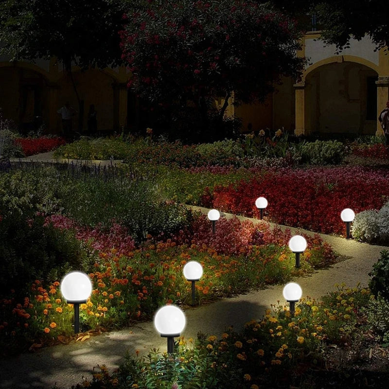 SolarGlow - Solarbetriebene Lichtkugeln für den Garten - Wasserdichte LED-Außenbeleuchtung für Wege und Gärten