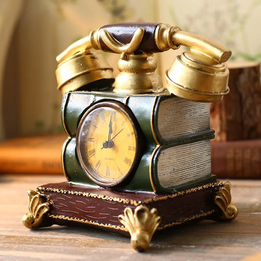 ClassicTime - Vintage Tischuhr - antiker Stil, dekorative Tischuhr