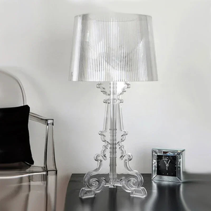 Bordlampe med Justerbar Højde – Elegant Akryl Design til Læsning og Stemningsbelysning-2
