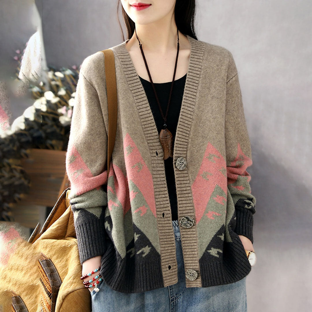 Elina - Klassischer bequemer Cardigan