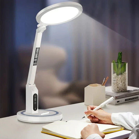 TimeGlow - Multifunktionale Schreibtischlampe mit integriertem Uhr