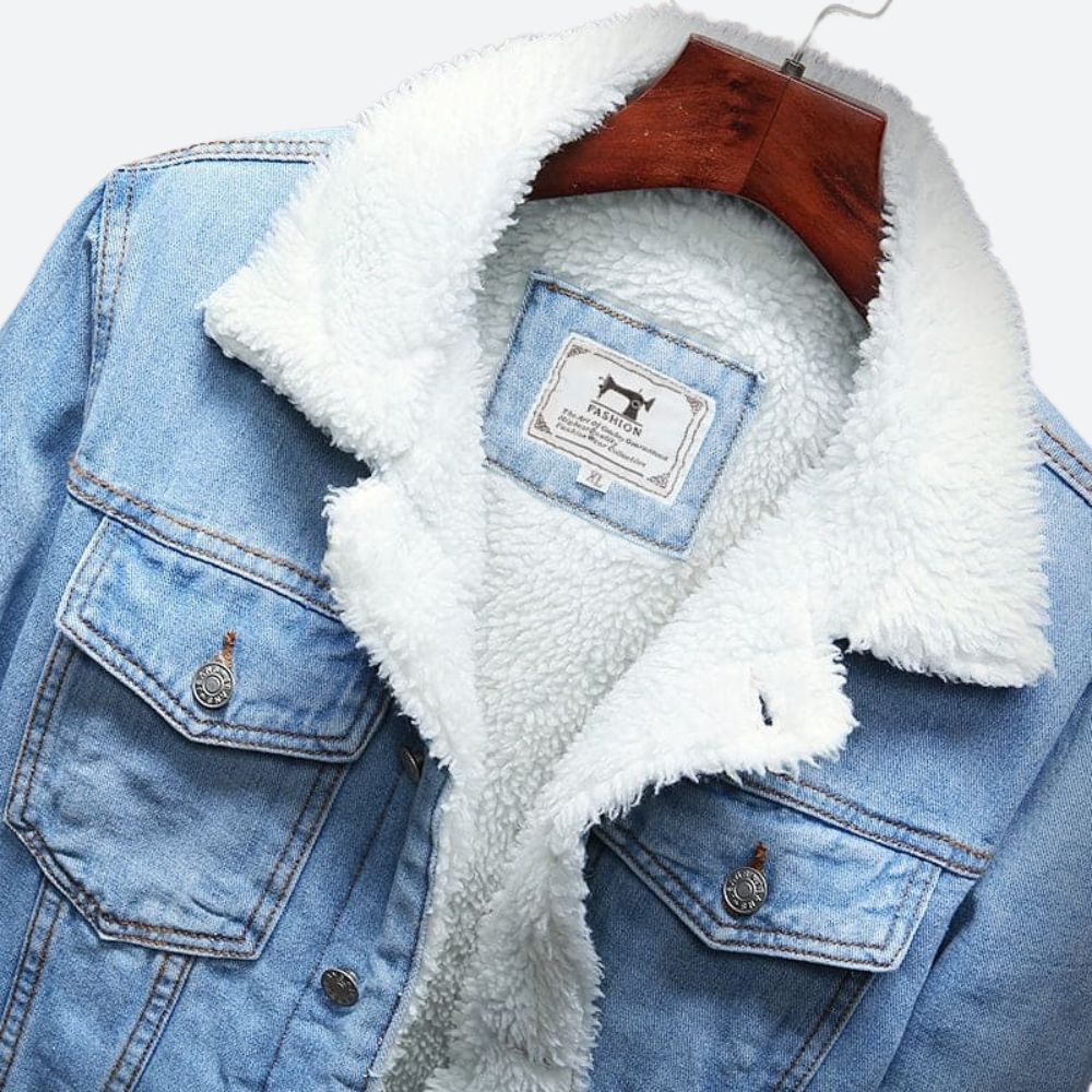 DenimGuard - Denim Winterjacke für Männer | Stilvoller Schutz an kalten Tagen