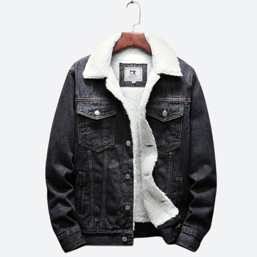 DenimGuard - Denim Winterjacke für Männer | Stilvoller Schutz an kalten Tagen