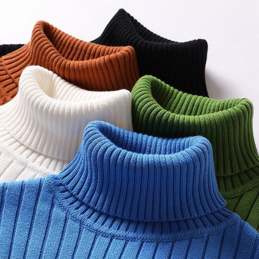 Eamon - Merino-Rollkragenpullover für Männer aus Baumwolle
