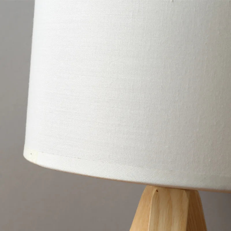LumoraWood - Holz Opaline Tischlampe | Stilvolle und natürliche Atmosphäre