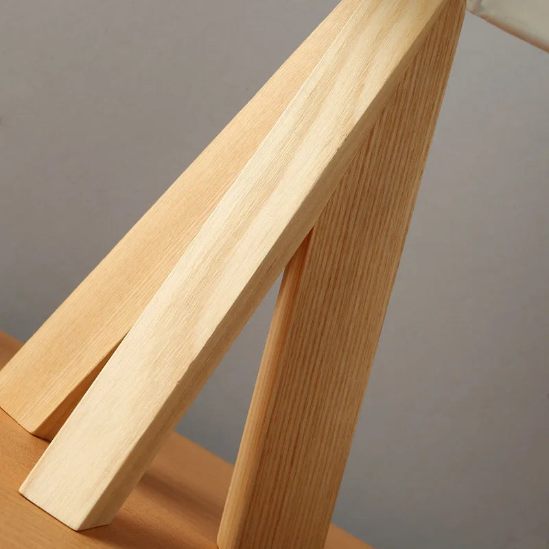 LumoraWood - Holz Opaline Tischlampe | Stilvolle und natürliche Atmosphäre