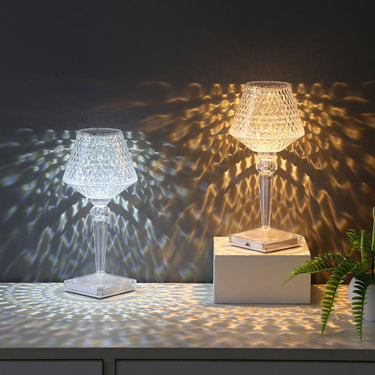LuxeGlow - Kristall Tischlampe | Dimmbare LED-Stimmungsbeleuchtung