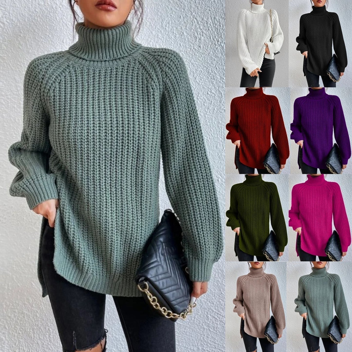 Esme - Luxuriöser warmer gestrickter Pullover für Frauen