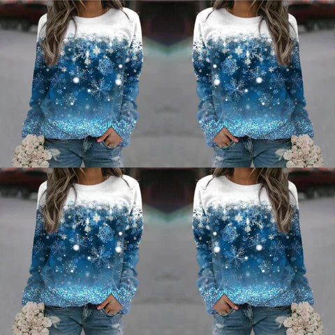 Lucia - Einzigartiger Pullover mit Schneedruck | Wärme, Komfort und Stil