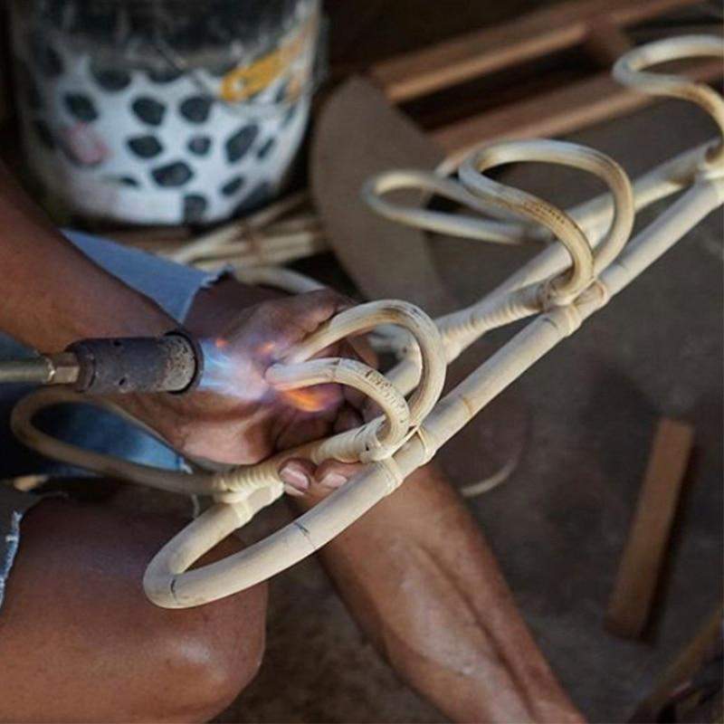BohoLuxe - Retro Wandhaken aus Rattan