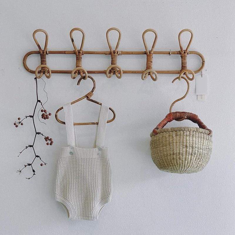 BohoLuxe - Retro Wandhaken aus Rattan