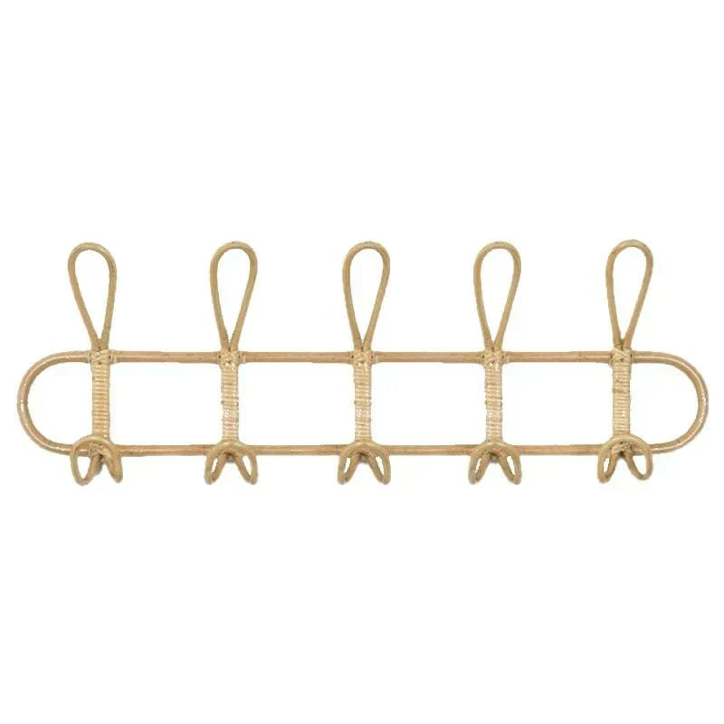 BohoLuxe - Retro Wandhaken aus Rattan