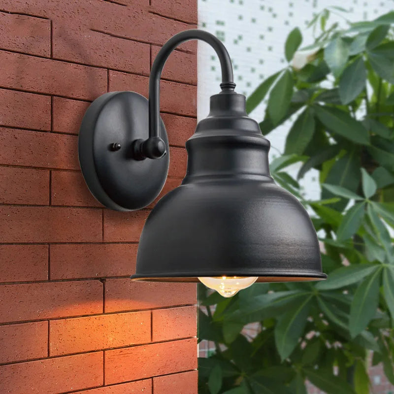 Vandtæt Vintage Væglampe med LED til Indendørs og Udendørs Brug – Nostalgisk Design og Blødt Lys-2